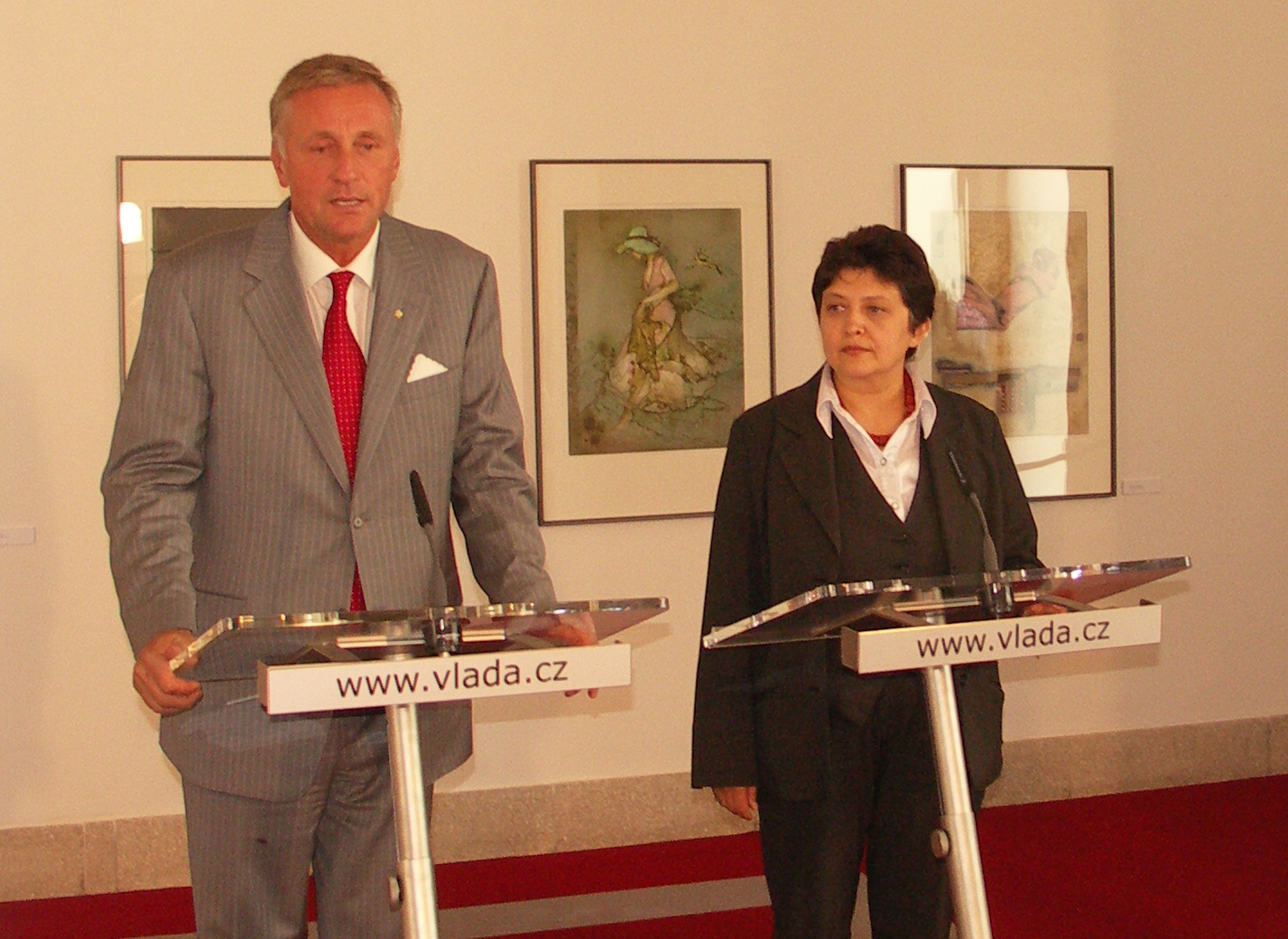 D�amila Stehl�kov� a Mirek Topol�nek