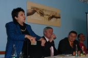 Dzamila Stehlikova at a meeting in Litvinov